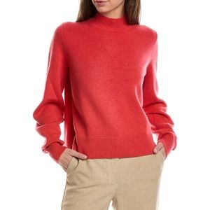 NWT, Lafayette148, size 3X, coral cashmere sweater. Boxy, fit is oversized XL.
